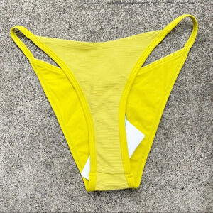 NWT L Space yellow Jay Bitsy Bikini Bottom Sz S